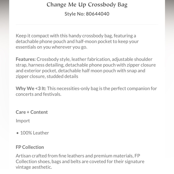 NWOT Free People Change Me Up Crossbody Bag - Sundried Orange - Picture 6 of 6